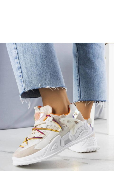 Beżowe sneakersy z łączonych materiałów Traci - Solea Solea Beżowe sneakersy z łączonych materiałów Traci - Solea Solea
