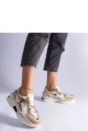 Beżowe sneakersy zdobione cyrkoniowym sznurkiem Valdeza - Solea Solea Beżowe sneakersy zdobione cyrkoniowym sznurkiem Valdeza - Solea Solea