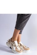 Beżowe sneakersy zdobione cyrkoniowym sznurkiem Valdeza - Solea Solea Beżowe sneakersy zdobione cyrkoniowym sznurkiem Valdeza - Solea Solea