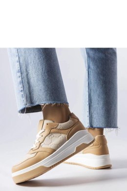 Beżowe sneakersy zdobione tłoczeniem Paré - Solea Solea