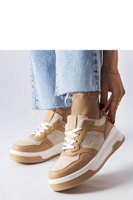 Beżowe sneakersy zdobione tłoczeniem Paré - Solea Solea