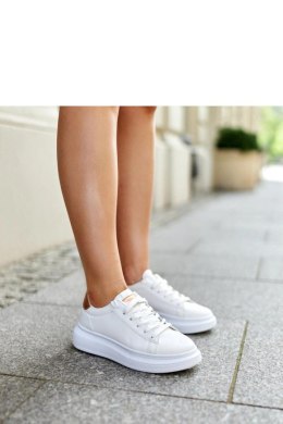Białe sneakersy na grubej podeszwie Ivalu - Solea Solea