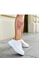 Białe sneakersy na grubej podeszwie Ivalu - Solea Solea Białe sneakersy na grubej podeszwie Ivalu - Solea Solea
