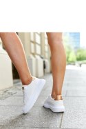 Białe sneakersy na grubej podeszwie Ivalu - Solea Solea Białe sneakersy na grubej podeszwie Ivalu - Solea Solea