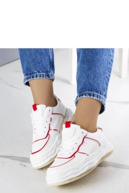 Białe sneakersy z czerwonymi wstawkami Nettie - Solea Solea