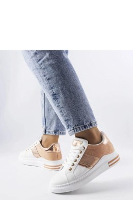Białe sneakersy z różowymi wstawkami Deans - Solea Solea