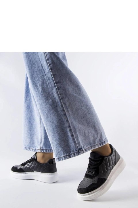 Czarne sneakersy damskie Latoya - Solea Solea Czarne sneakersy damskie Latoya - Solea Solea