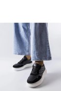 Czarne sneakersy damskie Latoya - Solea Solea Czarne sneakersy damskie Latoya - Solea Solea