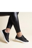 Czarne sneakersy eko skóra Cathleen - Solea Solea Czarne sneakersy eko skóra Cathleen - Solea Solea