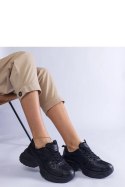Czarne sneakersy na masywnej podeszwie Adoma - Solea Solea Czarne sneakersy na masywnej podeszwie Adoma - Solea Solea