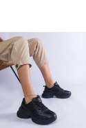 Czarne sneakersy na masywnej podeszwie Adoma - Solea Solea Czarne sneakersy na masywnej podeszwie Adoma - Solea Solea