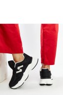 Czarne sneakersy na masywnej podeszwie Gergely - Solea Solea Czarne sneakersy na masywnej podeszwie Gergely - Solea Solea