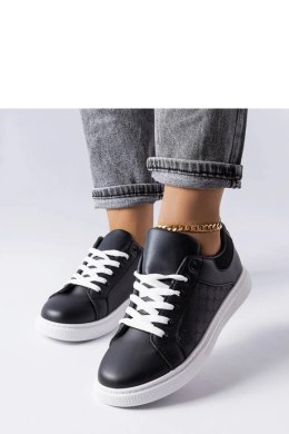 Czarne sneakersy z tłoczeniem Dreux - Solea Solea