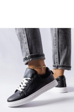 Czarne sneakersy z tłoczeniem Dreux - Solea Solea