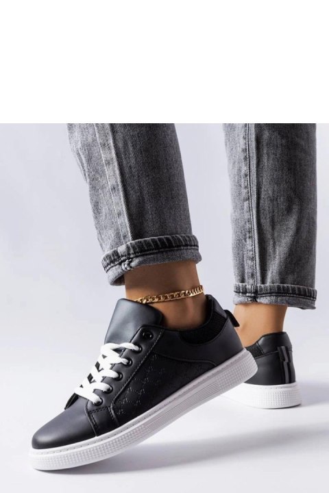 Czarne sneakersy z tłoczeniem Dreux - Solea Solea Czarne sneakersy z tłoczeniem Dreux - Solea Solea