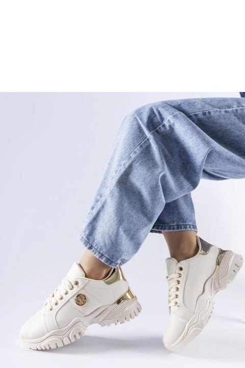 Beżowe sneakersy na masywnej podeszwie Arpaia - Solea Solea Beżowe sneakersy na masywnej podeszwie Arpaia - Solea Solea