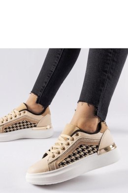 Beżowe sneakersy z brokatem Briercliff - Solea Solea