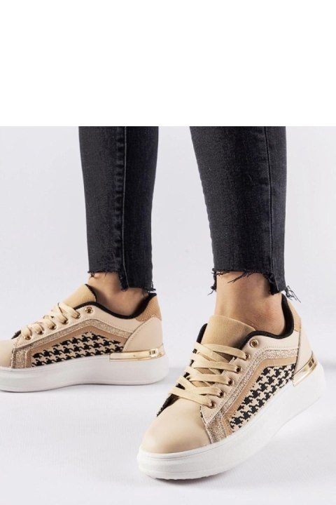 Beżowe sneakersy z brokatem Briercliff - Solea Solea Beżowe sneakersy z brokatem Briercliff - Solea Solea