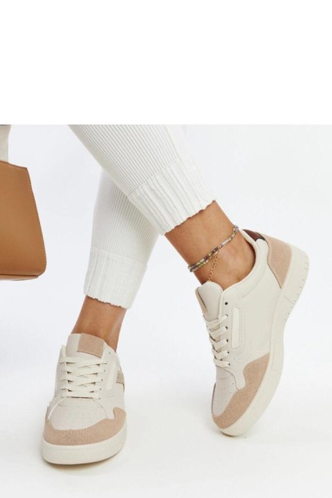Beżowe sneakersy z brokatem Juwan - Solea Solea Beżowe sneakersy z brokatem Juwan - Solea Solea