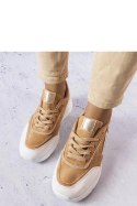 Beżowe sneakersy z eko-zamszu Dupuis - Solea Solea Beżowe sneakersy z eko-zamszu Dupuis - Solea Solea