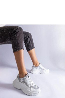 Białe sneakersy z brokatowymi wstawkami Rigel - Solea Solea