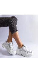 Białe sneakersy z brokatowymi wstawkami Rigel - Solea Solea Białe sneakersy z brokatowymi wstawkami Rigel - Solea Solea