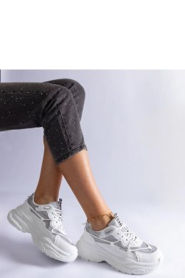 Białe sneakersy z brokatowymi wstawkami Rigel - Solea Solea