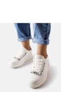 Białe sneakersy z eko skóry Nelma - Solea Solea Białe sneakersy z eko skóry Nelma - Solea Solea