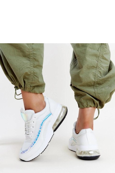 Białe sneakersy z hologramem Jelka - Solea Solea Białe sneakersy z hologramem Jelka - Solea Solea