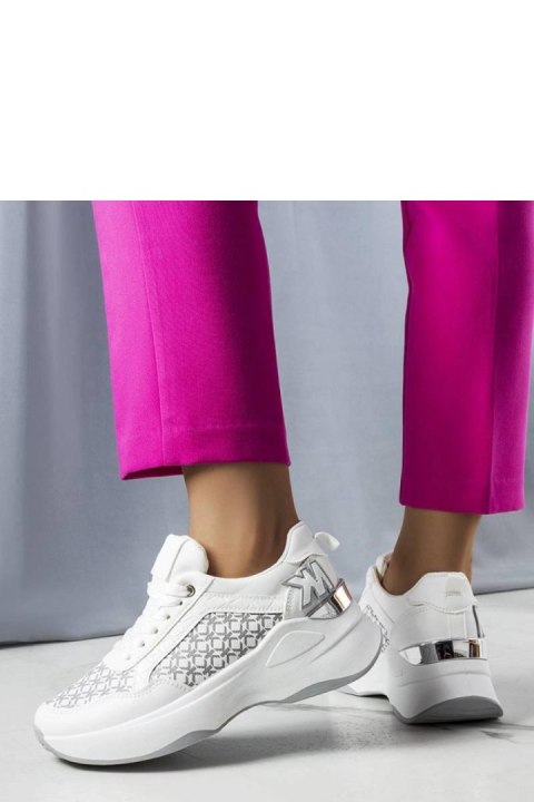 Białe sneakersy z monogramem Margie - Solea Solea Białe sneakersy z monogramem Margie - Solea Solea