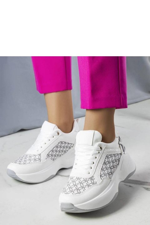 Białe sneakersy z monogramem Margie - Solea Solea Białe sneakersy z monogramem Margie - Solea Solea