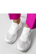 Białe sneakersy z monogramem Margie - Solea Solea Białe sneakersy z monogramem Margie - Solea Solea