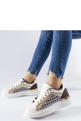 Brązowo-beżowe sneakersy z brokatem Briercliff - Solea Solea