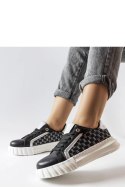 Czarne sneakersy na platformie Giuseppe - Solea Solea