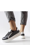 Czarne sneakersy na platformie Giuseppe - Solea Solea