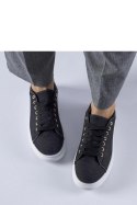 Czarne sneakersy na platformie Scuderlando - Solea Solea