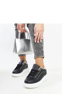 Czarne sneakersy z ozdobnymi cyrkoniami Perica - Solea Solea
