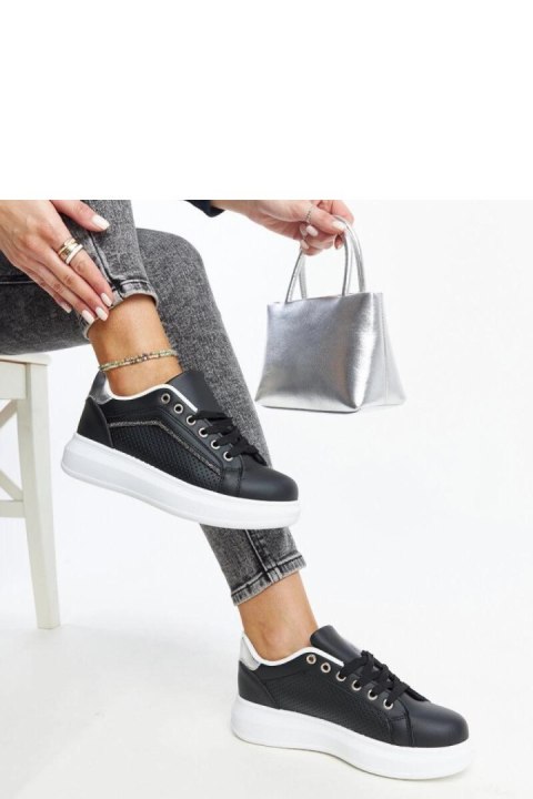 Czarne sneakersy z ozdobnymi cyrkoniami Perica - Solea Solea Czarne sneakersy z ozdobnymi cyrkoniami Perica - Solea Solea