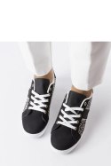 Czarne sneakersy zdobione monogramem Bolduc - Solea Solea Czarne sneakersy zdobione monogramem Bolduc - Solea Solea