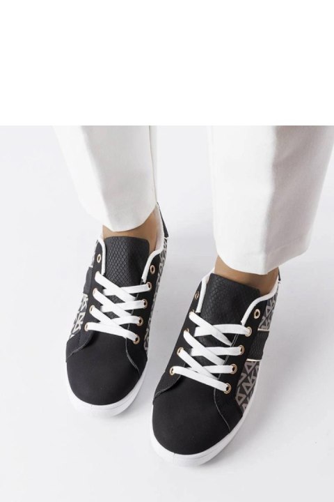 Czarne sneakersy zdobione monogramem Bolduc - Solea Solea Czarne sneakersy zdobione monogramem Bolduc - Solea Solea