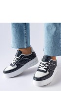 Czarne sneakersy zdobione monogramem Sands - Solea Solea Czarne sneakersy zdobione monogramem Sands - Solea Solea