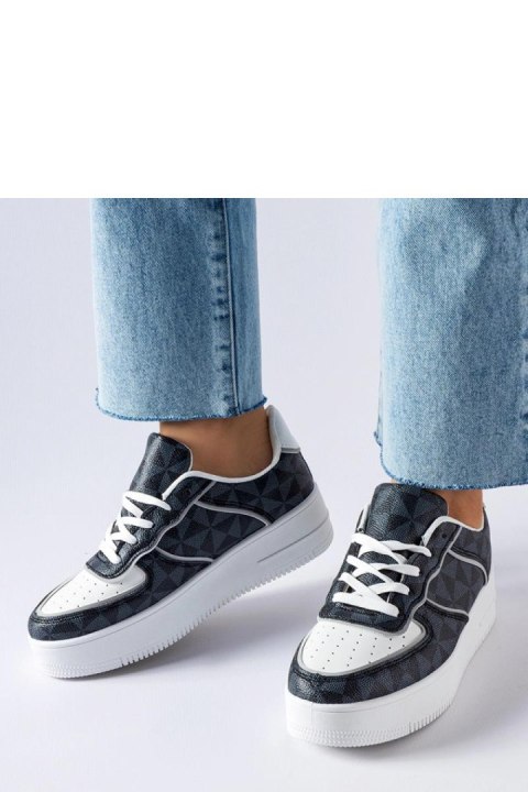 Czarne sneakersy zdobione monogramem Sands - Solea Solea Czarne sneakersy zdobione monogramem Sands - Solea Solea
