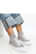 Szare wysokie trampki Vinka - Solea Solea Szare wysokie trampki Vinka - Solea Solea