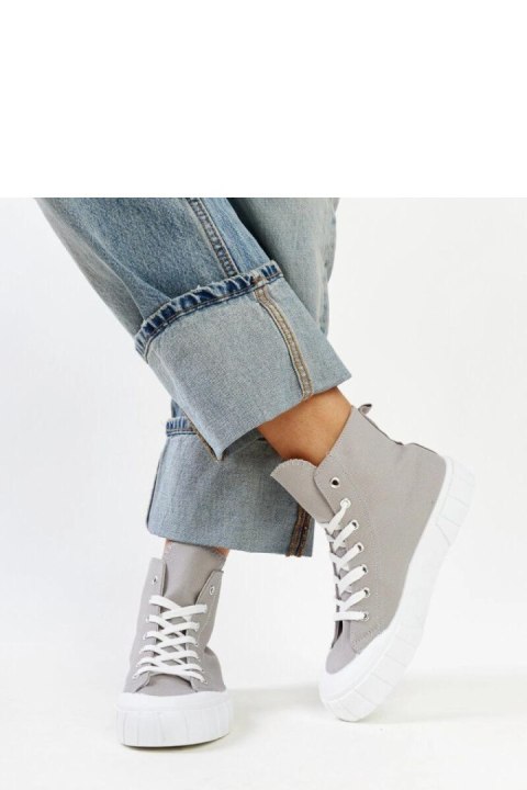 Szare wysokie trampki Vinka - Solea Solea Szare wysokie trampki Vinka - Solea Solea