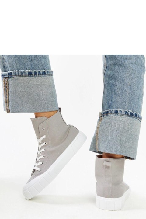 Szare wysokie trampki Vinka - Solea Solea Szare wysokie trampki Vinka - Solea Solea