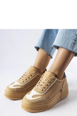 Beżowe sneakersy na grubej platformie Seluci - Solea Solea