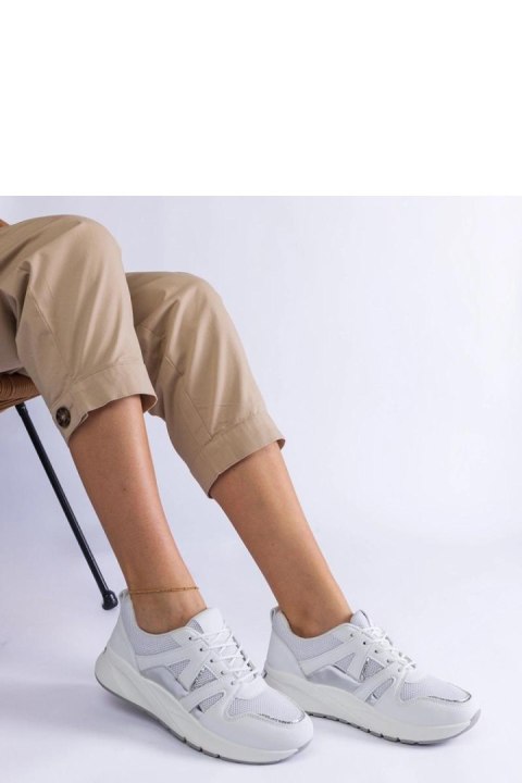 Białe sneakersy na grubej podeszwie Sierra - Solea Solea Białe sneakersy na grubej podeszwie Sierra - Solea Solea