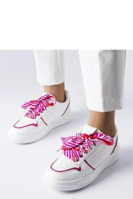 Białe sneakersy wiązane wstążką Pryor - Solea Solea