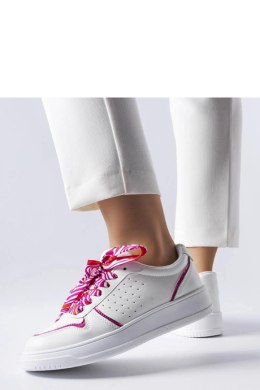 Białe sneakersy wiązane wstążką Pryor - Solea Solea