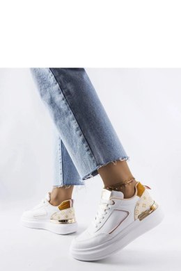 Białe sneakersy z beżowymi wstawkami Margarita - Solea Solea